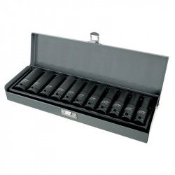 Set tubulare adanci de impact 3/4" 22-41mm - 8p.
