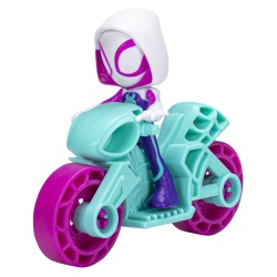 SPIDERMAN SET MOTOCICLETA SI FIGURINA GHOST SPIDER 6CM - Img 4