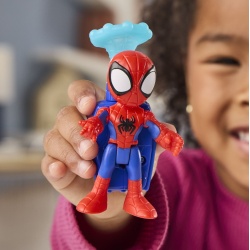 SPIDEY SI PRIETENII LUI UIMITORI MARVEL SET ECHIPA SPIDEY CU ELICOPTER SI ACCESORII 7.6CM - Img 6