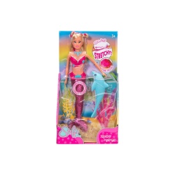 STEFFI LOVE SIRENA CU COADA FLEXIBILA SI DELFIN 29CM
