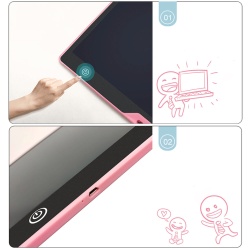 Tableta grafica de 16" pentru copii, culoare Roz, AVX-WT-RYMT-1201-BK-PINK - Img 2