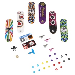 TECH DECK PACHET 6 PIESE CU ACCESORII FINGERBOARD HEART - Img 2