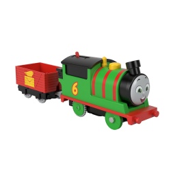 THOMAS LOCOMOTIVA MOTORIZATA PERCY CU VAGON - Img 8