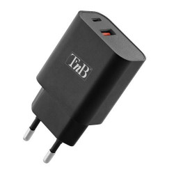 TNB USB TYPE-C PD + USB-A 30W WALL CHARGER - black - Img 1