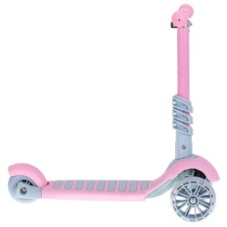 Tricicleta + Trotineta + Skateboard (3in1) roti iluminate LED - ROZ - Img 5