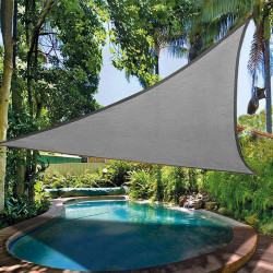 Vela de soare - 2 x 2 x 2 m - gri - Img 3
