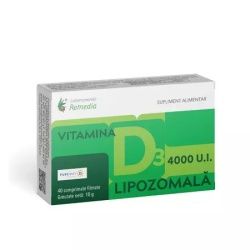 VITAMINA D3 4000UI LIPOZOMALA 40CPR FILMATE
