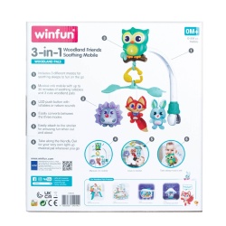 WINFUN CARUSEL DE PATUT MUZICAL 3IN1 PRIETENII PADURII - Img 7
