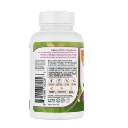 Zahler Zinc, Bioactive Zinc Citrate, Advanced Zinc Supplement, Zinc Citrat Bioactiv, 90 Tb - Img 2