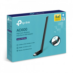 ADAPTOR RETEA TP-LINK AC600, extern wireless 2.4 GHz | 5 GHz, USB 2.0, port, 433 Mbps, antena externa x 1, "Archer T2U Plus" - Img 4