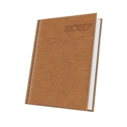 AGENDA DATATA A5 352PAG PREMIUM DELUXE ARNO COPERTA PIELE SINTETICA MARO CARAMEL FOLIO BRONZ 2027