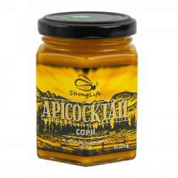 ApiCocktail® COPII - mix apicol pentru imunitate din miere, polen, propolis, laptisor de matca by Dr. Ing. Cornelia Dostetan Abalaru apicultor - 225g