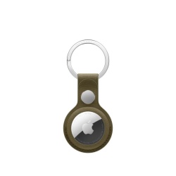 APPLE AIRTAG FINEWOVEN KEY RING DARK OLI