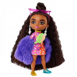 Barbie papusa barbie extra mini bruneta - Img 5