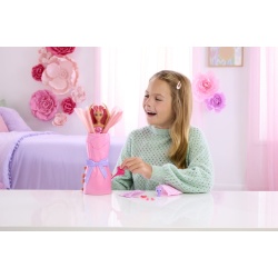 BARBIE PETAL POP SET PAPUSA BARBIE TRANDAFIR ROSU SI ACCESORII - Img 3