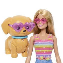 BARBIE PETS SET PAPUSA BARBIE CU PATINE CU ROTILE CATEL SI ACCESORII - Img 11