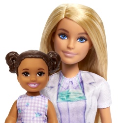 BARBIE SET DE JOACA PAPUSA BARBIE BLONDA FACE CARIERA STOMATOLOG - Img 6