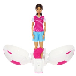 BARBIE TEAM ROTESTE SI DEZVALUIE PAPUSA BARBIE JUCATOARE DE FOTBAL - Img 12