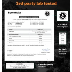 Better Alt Shilajit Sea Moss, Formula De Shilajit Cu Alge Marine, Ashwagandha Si Tongkat Ali, 120 Cps - Img 9