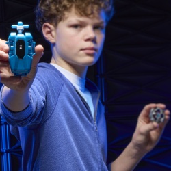 BEYBLADE X LET IT RIP SET LANSATOR SI ROATA COBALT DRAGOON 2-60C - Img 4