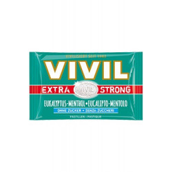 Bomboane fara zahar Vivil Extra Strong cu Eucalipt si Mentol