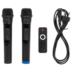 BOXA PORTABILA 15''/38CM 300W RMS TWS CU BT/USB + 2 MIC WIRELESS - Img 4