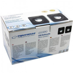 Boxe stereo pasive 6W RMS, USB, 4 Ohmi, control volum, Esperanza - Img 5