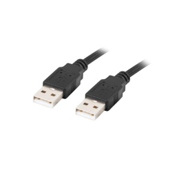 Cablu Lanberg USB-A M/M 2.0 1 m negru