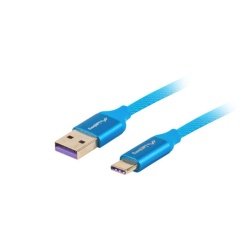 Cablu USB-C(M) USB-A(M) 2.0 1 m albs