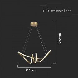 CANDELABRU LED 24W 3000K 72X30X100CM - AURIU - Img 2