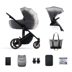CARUCIOR 2 IN 1 KINDERKRAFT PRIME 2, SHADOW GREY - Img 1