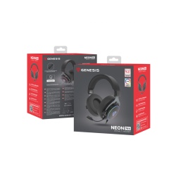 Casti cu fir Genesis Neon 764 negru - Img 7