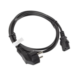 CEE 7/7->IEC 320 C13 POWER CORD 1.8M BK