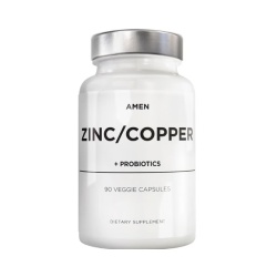 Codeage Amen Zinc/copper + Probiotics 2 Billion Cfu, Formula Pentru Echilibru Mineral Si Digestie Sanatoasa, 90 Cps - Img 1