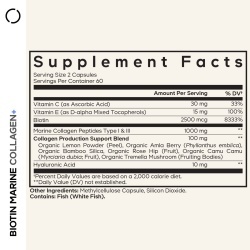 Codeage Biotin Marine Collagen+formula Completa Cu Colagen Marin Si Acid Hyaluronic, 120 Cps - Img 12