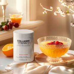 Codeage Collagen Vitamin C+, Colagen Hidrolizat Cu Vitamina C Si Acid Hialuronic, 283 G - Img 7
