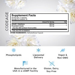 Codeage Liposomal Glutathione, Glutation Lipozomal Setria, 60 Cps - Img 4