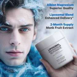 Codeage Liposomal Magnesium Glycinate, Magneziu Bisglicinat Lipozomal - Formula Avansata Pentru Absorbtie Superioara, 85.20 G - Img 4
