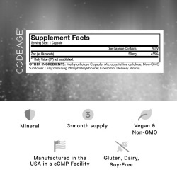Codeage Liposomal Zinc 50+, Zinc Lipozomal 50+ Complex De Fosfolipide, 100 Cps - Img 4