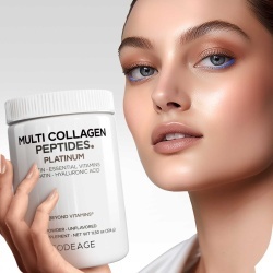 Codeage Platinum Multi Collagen Peptides, Peptide De Colagen Cu Biotina, Keratina Si Acid Hialuronic, 323 G - Img 5