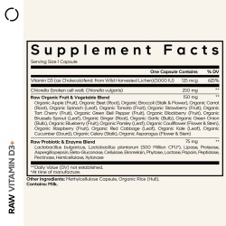 Codeage Raw Vitamin D3, Vitamina D3 (5000 Iu) Naturala Din Saccharomyces Cerevisiae, 60 Cps - Img 4