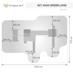 Complex de joaca din lemn Fungoo Maxi set SPIDER LAND - Img 7