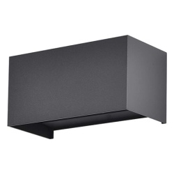 CORP ILUMINAT PERETE IP65 24W 3000K - NEGRU