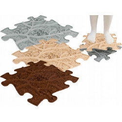 Covoras ortopedic senzorial puzzle Set Roots - Img 2