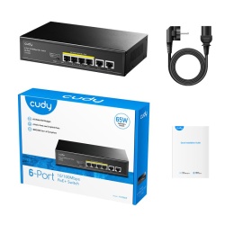 CUDY 6-Port 10/100M PoE+ Switch 60W - Img 5