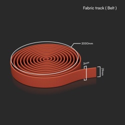 CUREA TEXTILA PENTRU CORP TRACKLIGHT 10M - ROSU - Img 3