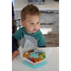 CUTIE SNACK HEXAGON SNACKLE 6 COMPARTMENTE, MELII, BLUE - Img 7