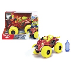 DICKIE MASINA DE TEREN FLAMING FIRE MONSTER CU LUMINI SUNETE SUSPENSII SI FUNCTIE ABUR 25CM - Img 9