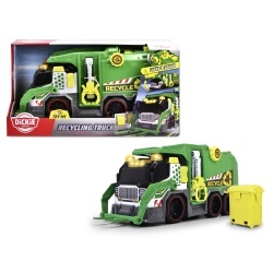 DICKIE TOYS CAMION DE RECICLARE CU LUMINI SI SUNETE 39CM - Img 8