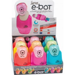 E-bot combo, radiera + ascutitoare, prezentare pe display 9 bucati